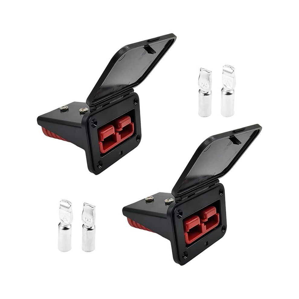 2Pcs Plug Mounting Panel With Dust Cover, Panel Base With Dust Cover,Compatible With Anderson Sb175 Series 175A 6033460522298
