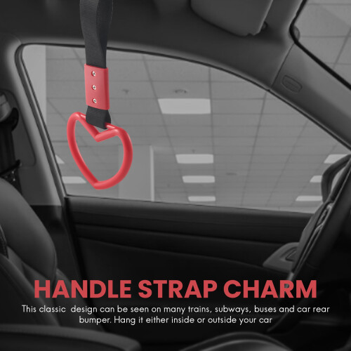 Heart Jdm Tsurikawa Ring for Subway Train Bus Handle Strap Charm Drift Universal 2