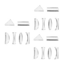 3 Zestawy Soczewek Optycznych Narzędzie Dydaktyczne do Nauki Fizyki Soczewka Wypukła Soczewka Mikroskopu Reflektor Obiektyw