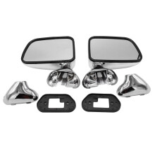 Left+Right Car Chrome Rear View Mirror Side Door Mirror Assembly for Hilux 1997-2001 Rearview Mirror