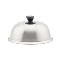 Grill Dome Cover Stainless Steel Burger Cover Round Pot Lids Cover for Cookware Kitchen Burgers Barbecue Steaks