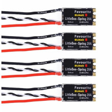 4PCS 20A ESC BLHeli-S Stöd för Elektronisk Hastighetskontroll DSHOT600 för FPV RC Drone Multicopter Quadcopter