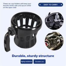 Motorcycle Handlebar Drink Cup Holder for GL1800 Goldwing for Softail Electra Black