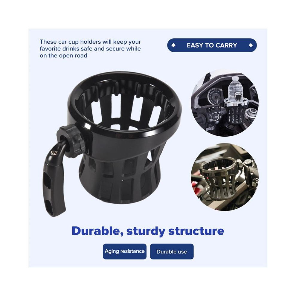 Motorcycle Handlebar Drink Cup Holder For Gl1800 Goldwing For Softail Electra Black 6032678806657