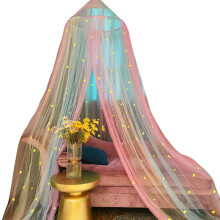 Europese Ronde Dream Star Dome Klamboe Kant Decoratie Verduisteringsgordijn Opvouwbaar Ronde Plafond Klamboe