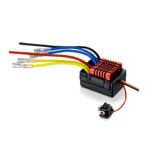 Para QuicRun WP 880 80A Dual Brushed Waterproof ESC Speed Controller para 1/8 RC Car com Cartão de Programa