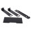 Rackmount Rack Metal Frame for Wireless Microphone System Wireless Ear Return Bracket Rack Black 3