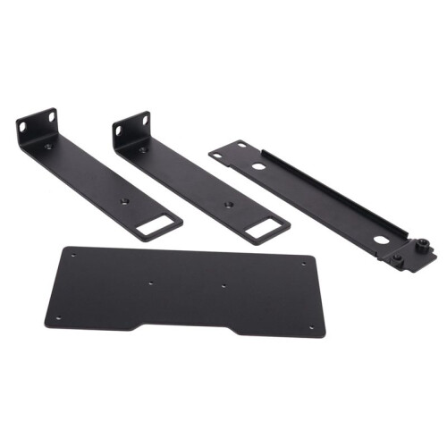 Rackmount Rack Metallrahmen für Drahtloses Mikrofonsystem Wireless Ear Return Bracket Rack Schwarz 2