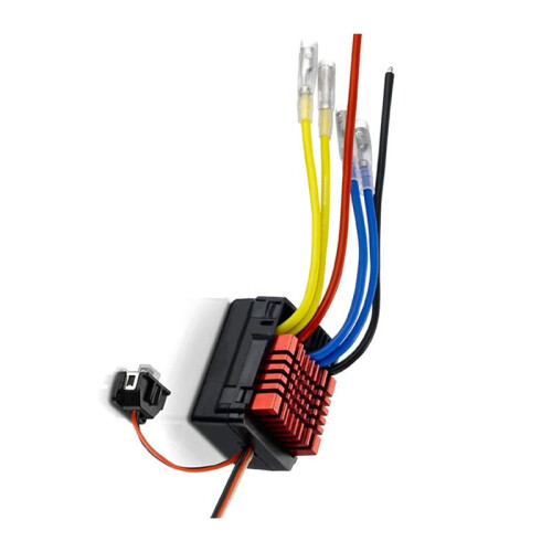 Para QuicRun WP 880 80A Dual Brushed Waterproof ESC Speed Controller para 1/8 RC Car com Cartão de Programa 1
