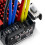 Para QuicRun WP 880 80A Dual Brushed Waterproof ESC Speed Controller para 1/8 RC Car com Cartão de Programa 6