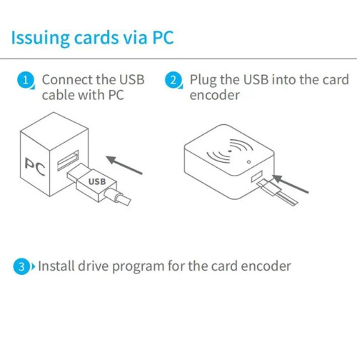 TTLOCK  Card Encoder NFC 13.56M M1 IC Card Reader RFID Chip Scanner for TT Hotel TT Renting System Software Hotel 1