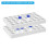 Vial Rack for Autosampler Vials, Vial Tray Holder 40-Well Stackable Test Tube Rack Vial Holder 10ml 5