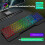 FOREV Gaming Keyboard Kit USB Wired Computer Keyboard 104 Key for Pc Gamer Laptop 5