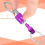 6Pack Pull Apart Keychain,Quick Release Keychain Aluminum Keychain with 2 Split Rings Chain Separate Detachable Key Ring 5