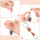 6Pack Pull Apart Keychain,Quick Release Keychain Aluminum Keychain with 2 Split Rings Chain Separate Detachable Key Ring 7