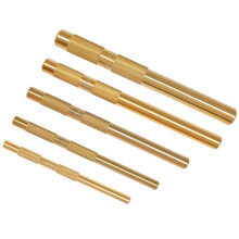 Set di Punzoni In Ottone, 25075 25076 25077, Punzoni In Ottone da 5 Pezzi con 1/4 di Pollice, 3/8 di Pollice, 1/2 di Pollice, 5/8 di Pollice, 3/4 di