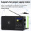Portable Network Radio DAB+/FM Radios Wireless  Speaker with LCD Screen Support Alarm Clock Sleep Timer 6