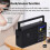 Portable Network Radio DAB+/FM Radios Wireless  Speaker with LCD Screen Support Alarm Clock Sleep Timer 9