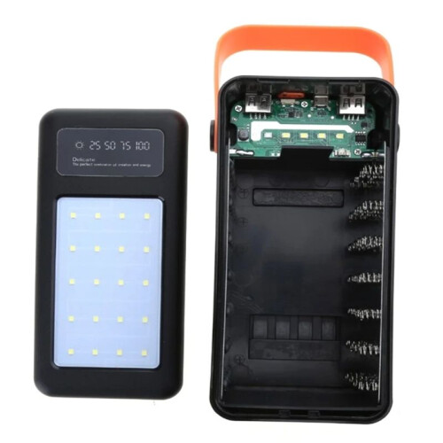 Dual USB 28X18650 Case Mobile Phone Fast Storage DIY (Fast Charge White) 2