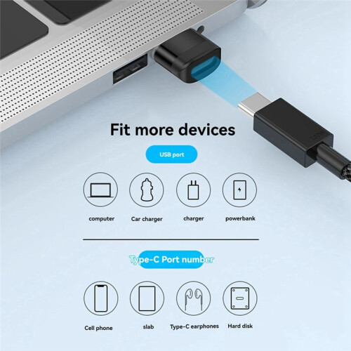 USB 3.0 to Type C Adapter 10Gbps Data Transmission Fast Charging Adapter for  15   Accessories Red 1