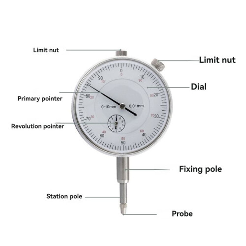 Wijzerplaatindicator Micrometer Uurtype Indicator Precisie Comparator Meetklok Indicator Meetinstrument 1