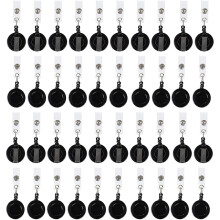 Retractable Badge Holder Reel 100-Count ID Card Holder Reel with Metal Belt Clip Key Ring for Id Name Card Keychain