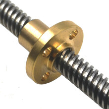 1Set 200Mm LäNge 8Mm Durchmesser Silber Vertikal 2Mm Gewindestange und Stehlager T8-Gewindestangensatz für 3D-Drucker