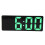 Alarm Clock, LED Clock for Bedroom, Electronic Desktop Clock with Temperature Display, Adjustable Brightness(Green) 1