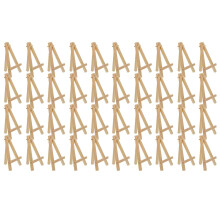 Wood Display Easel, 40Pcs, Perfect for Displaying Small Canvases, Business Cards, Photos