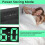 Alarm Clock, LED Clock for Bedroom, Electronic Desktop Clock with Temperature Display, Adjustable Brightness(Green) 5