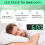 Alarm Clock, LED Clock for Bedroom, Electronic Desktop Clock with Temperature Display, Adjustable Brightness(Green) 5