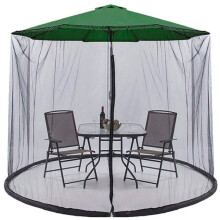 Outdoor Restaurant Patio with Zipper Closure Swing Mosquito Net Net Curtain Mesh Cover Polyester Mesh Parasol