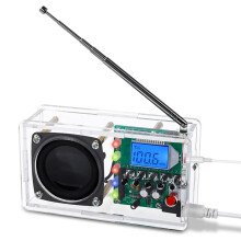 FM Radio Kit, Welding Project Radio with LED Flash Light DIY Radio Kit for Learning Teaching STEM Education