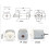 130 Micro- Motor  USB Fan Alarm Clock Multifunction Convenient Portable 4  Brush Practical Motor 6
