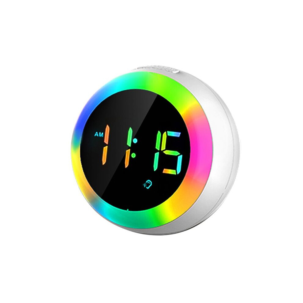 Kids Alarm Clock,Dual Alarm Setting,Adjustable Brightness Night Light,Voice-Activated, Wake- Alarm Clock, for Children