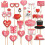 25Pcs Valentines Day Decorations Valentine's Day Photo Booth Props Decor 1
