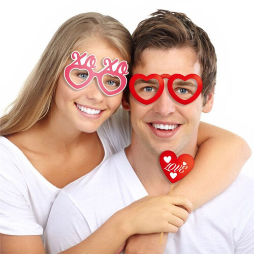 25Pcs Valentines Day Decorations Valentine's Day Photo Booth Props Decor 2