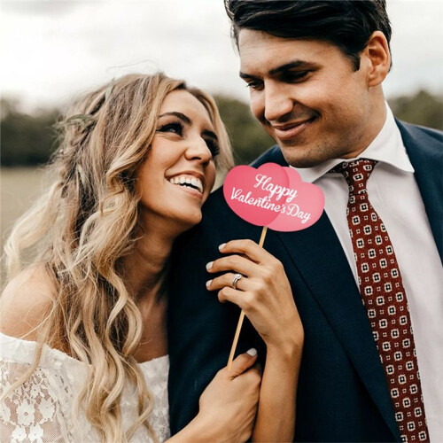 25Pcs Valentines Day Decorations Valentine's Day Photo Booth Props Decor 1