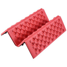 Personalisierte Klappbar Schaum Wasserdichtes Sitzkissen Stuhlkissen Rot + Schwarz