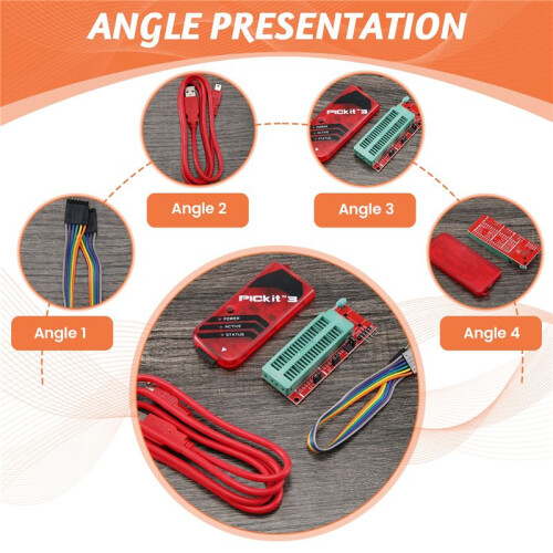 PICKIT3 Programmerare +  ICD2  Kit 2/3 Programmeringsadapter Universal Programmerare  FZ0508 2
