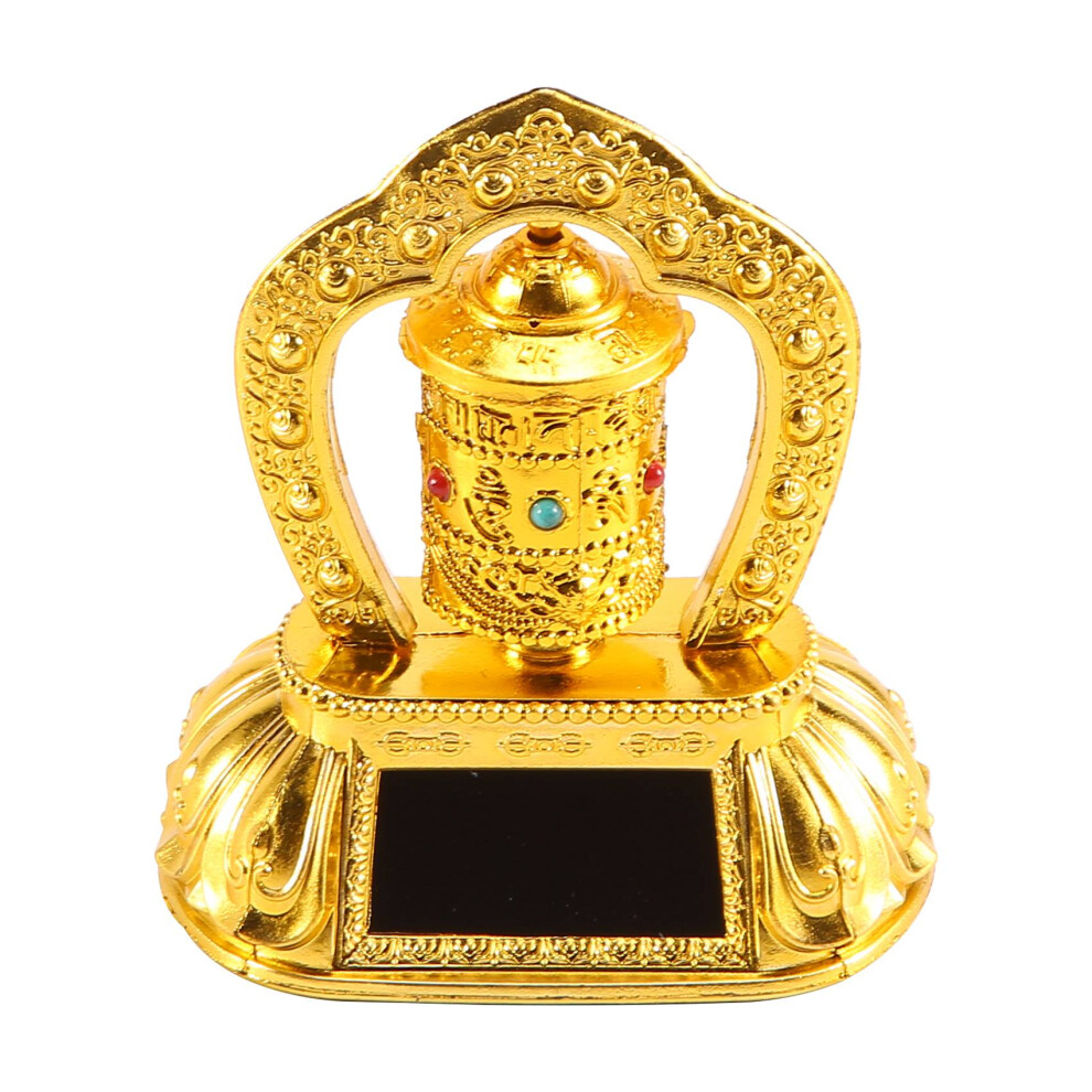 Solar Prayer Wheel, Car Prayer Wheel Solar Power Tibetan Buddhist Prayer Wheel Car Decoration 6033832998256