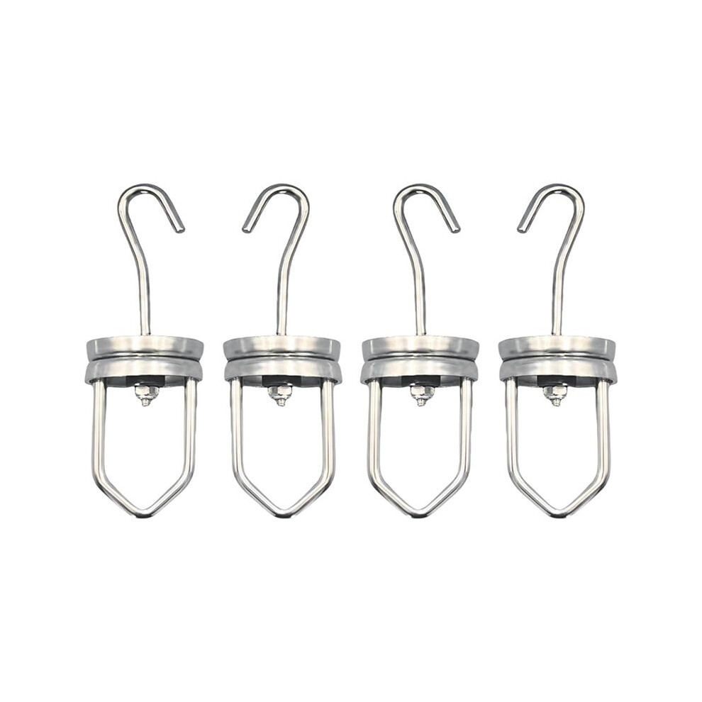 Strong Hanging Rotating Spinner Hooks 110 Pounds Capacity 4Pcs Paint Rotary Swivel Hooks High Temperature Rotary Hook 4713129582420