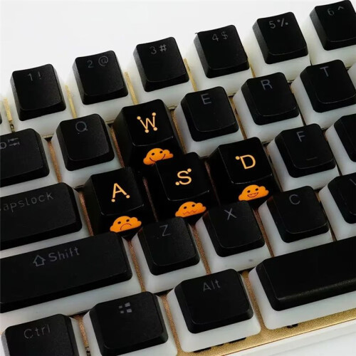 Keycap Set WASD Broadside Lighting Key Cap for Mechanical Keyboard Compatible with MX 1