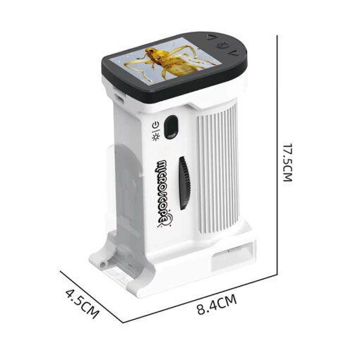 New Children'S Electron Microscope 1000X Science Experiment Equipment Handheld  Pocket Microscope with LED Light B 2