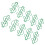 100pcs Green Dollar Shape Metal Paper Clips for Document Organization 9