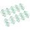 100pcs Green Dollar Shape Metal Paper Clips for Document Organization 5
