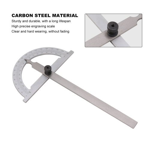 Règle d'angle en acier au carbone rotative de haute précision 120x150mm 2