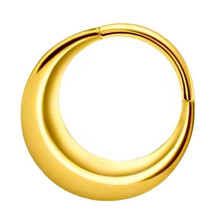 Gepersonaliseerde elliptische neus hoepel sieraden-Goud 1,2 8 mm