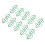 100pcs Green Dollar Shape Metal Paper Clips for Document Organization 6