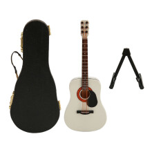 Mini Guitar Toy Realistic Design Versatile Decor Piece Exquisite Craftsmanship With Stand And Case Musical Instruments Gift